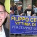 Filippo Ceravolo, vittima innocente della 'ndrangheta, e il padre Martino Ceravolo durante una manifestazione anti mafia