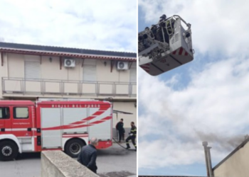 L'incendio scoppiato in una abitazione a Reggio Calabria