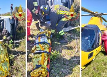 Soccorsi in azione dopo l'incidente a San Nicola da Crissa