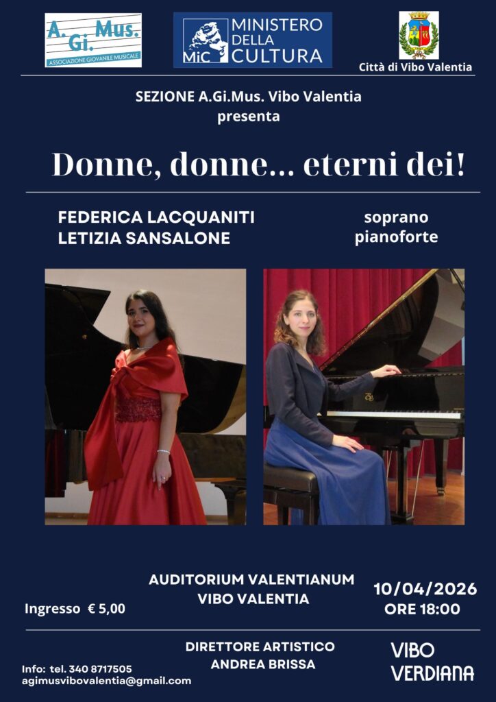 La locandina dell'evento di Federica Lacquaniti e Letizia Sansalone
