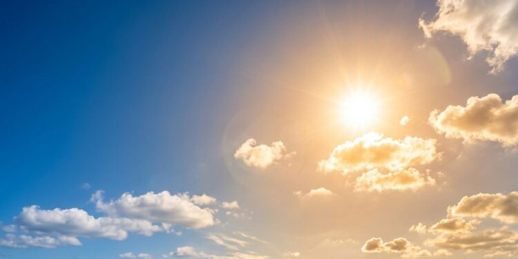 Meteo soleggiato, sole a primavera