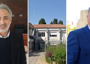 I candidati a sindaco Pasquale Mobrici e Domenico Locane