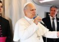 Papa Leone XIV sul volo per l'Africa