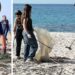 Due momenti dell'iniziativa ambientale svoltasi a Parghelia