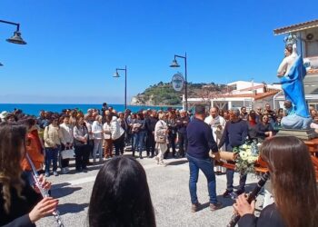 Un momento della tradizionale processione
