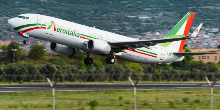 Un aereo della flotta Aeroitalia