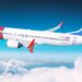 Un aereo della compagnia Norwegian in volo