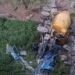 La betoniera coinvolta nell'incidente in Calabria