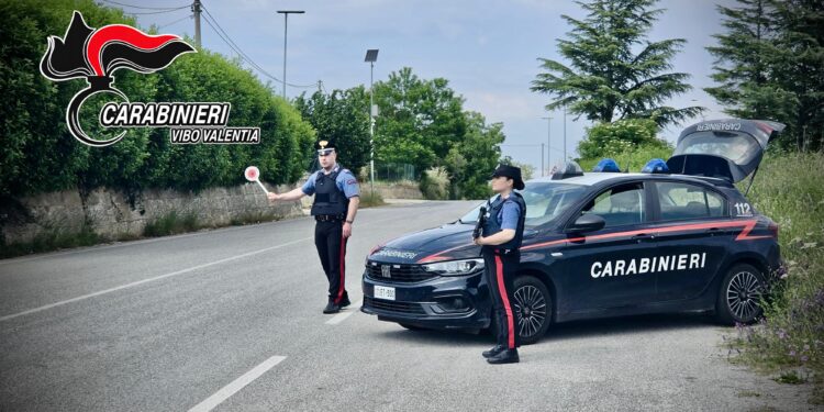 Un posto di blocco dei carabinieri