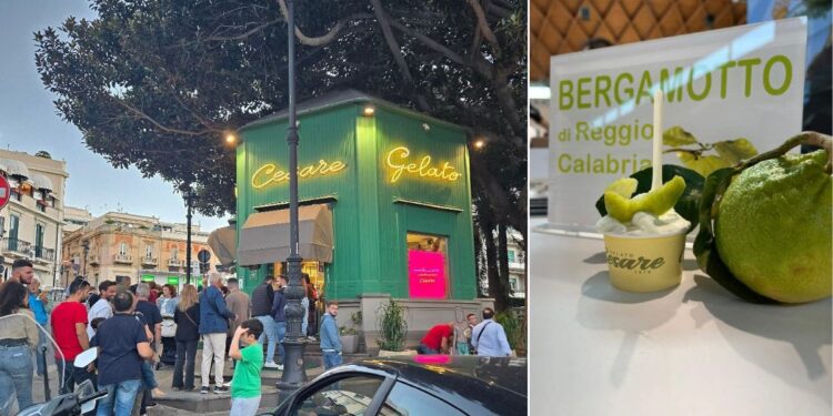 Il gelato al bergamotto di Cesare a Reggio Calabria