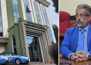 L'assessore al Personale di Vibo Valentia, Marco Talarico, e la Questura