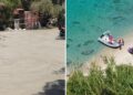 I lavori di recupero del parcheggio in Località La Grazie e il soccorso in mare nella spiaggia di Michelino