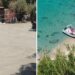 I lavori di recupero del parcheggio in Località La Grazie e il soccorso in mare nella spiaggia di Michelino