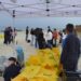 Un momento dell'iniziativa "Spiagge Pulite" svoltasi a Pizzo