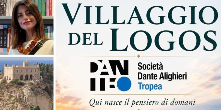La presidente Titti Rando, la locandina dell'iniziativa e il Santuario della Madonna dell'Isola a Troea