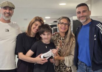 Il piccolo Rocco insieme alla sua famiglia al Bambin Gesù di Roma