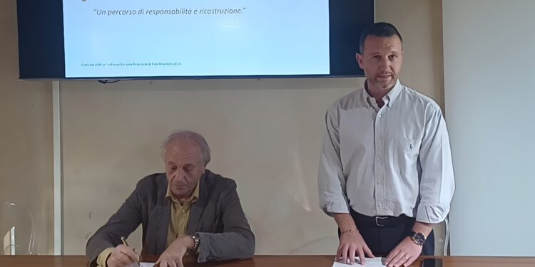 Da sinistra il sindaco uscente Nicola Tripodi e il consigliere Domenico Tomaselli