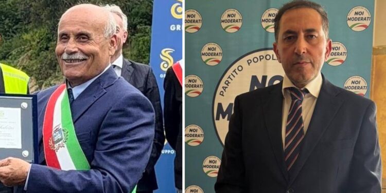 Il sindaco Vincenzo Massa ed il segretario provinciale di Noi Moderati Vibo Valentia, Nicola Brosio