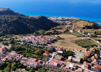 Una veduta dall'alto di Drapia