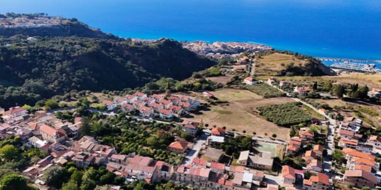 Una veduta dall'alto di Drapia