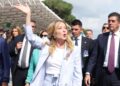 La premier Giorgia Meloni alla parata del 2 giugno