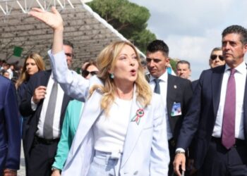 La premier Giorgia Meloni alla parata del 2 giugno