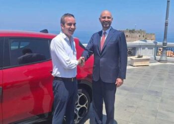 Roberto Occhiuto, presidente della Regione Calabria, e Davide Archetti, general manager di Uber