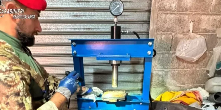 In Aspromonte i Carabinieri scoprono un laboratorio per la lavorazione della cocaina
