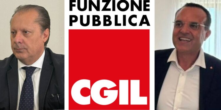 Bruno Schipano e Luciano Contartese della Cgil Funzione Pubblica