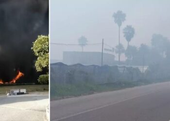 Vasto incendio a Lamezia Terme