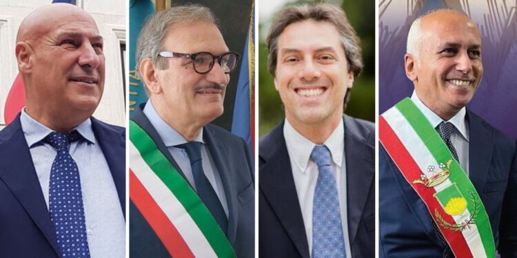 Da sinistra: Vincenzo Voce, Enzo Romeo, Nicola Fiorita e Franz Caruso