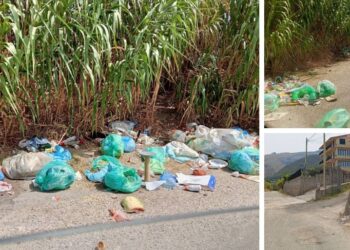 Rifiuti abbandonati a Contrada Gornella