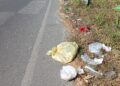 Rifiuti lasciati per strada