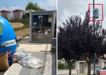 L'abbandono di rifiuti a Vibo Valentia e una delle telecamere per beccare i trasgressori
