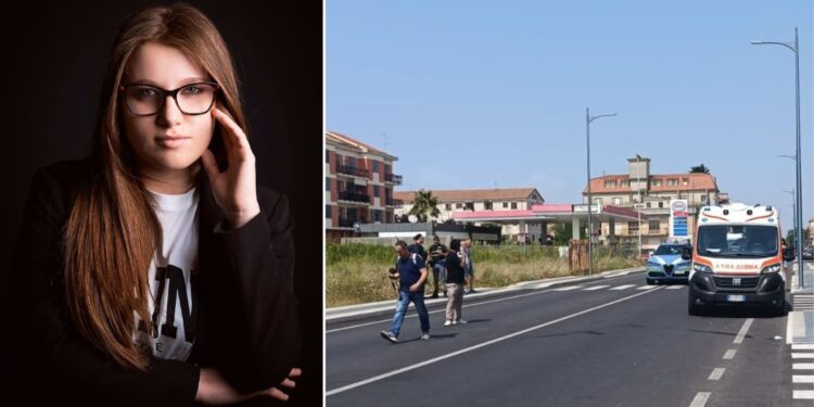La giovane Andrea Minasi deceduta dopo essere stata investita su viale Affaccio a Vibo Valentia