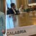 Franca Falduto e Antonio Rizzo. A lato l'incontro a Ministero delle Consulte studentesche regionali