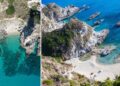 Praia i Focu a Capo Vaticano, nel comune di Ricadi, Calabria