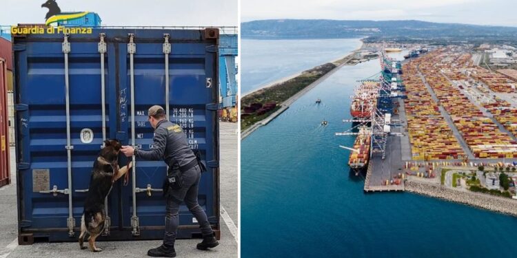 Un sequestro della Guardia di finanza e il porto di Gioia Tauro