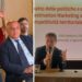 Roberto Occhiuto e Giovanni Calabrese alla conferenza stampa dello studio TEHA