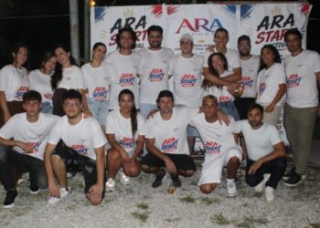 I ragazzi dell'associazione che ha promosso l'Ara Start Festival