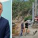 Il consigliere provinciale di Vibo Valentia, Franco Barbalace, e il cantiere sulla Sp 27 nel Vibonese