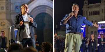 Francesco Cannizzaro, sindaco di Reggio Calabria ed esponente di Forza Italia, e Roberto Vannacci, leader di Futuro Nazionale