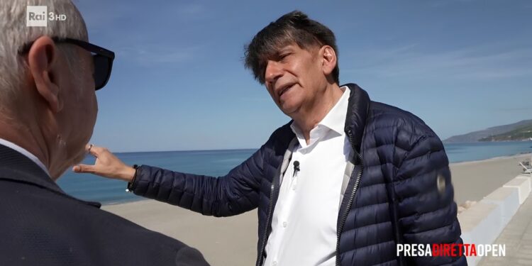 Il geologo Carlo Tansi intervenuto nel reportage di PresaDiretta su Rai 3 incentrato sull'erosione costiera in Calabria