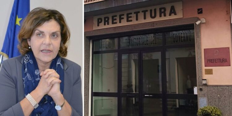 Il prefetto di Vibo Valentia, Anna Aurora Colosimo, e la Prefettura