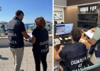 La Guardia di finanza in azione ad Amantea