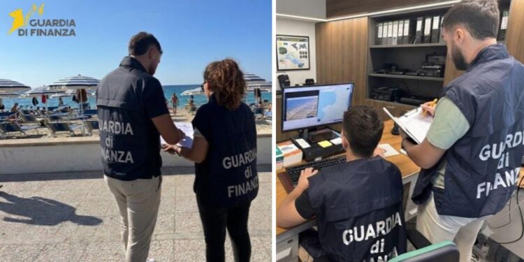 La Guardia di finanza in azione ad Amantea