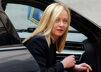 La premier Giorgia Meloni, presidente del Consiglio in Italia