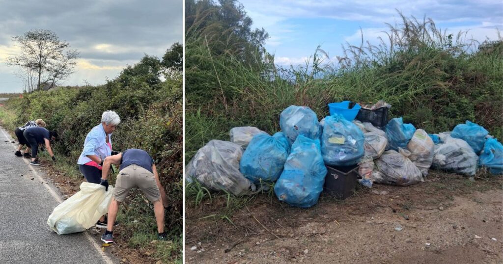 I volontari impegnati nella giornata ecologica a Zaccanopoli