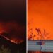 L'incendio nell'Alto Tirreno Cosentino in Calabria