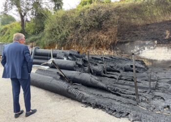 incendio cantiere maione